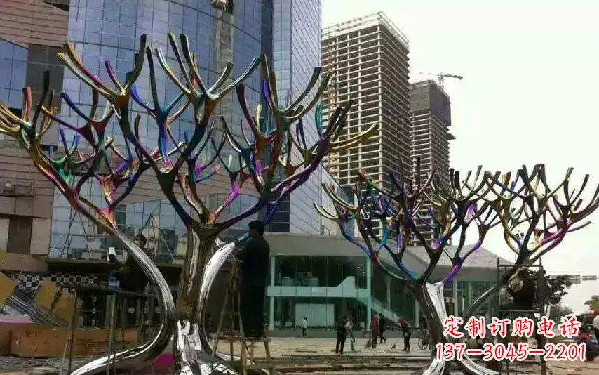 常州不锈钢树枝景观雕塑