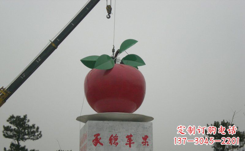 常州不锈钢苹果雕塑艺术与美学的完美结合