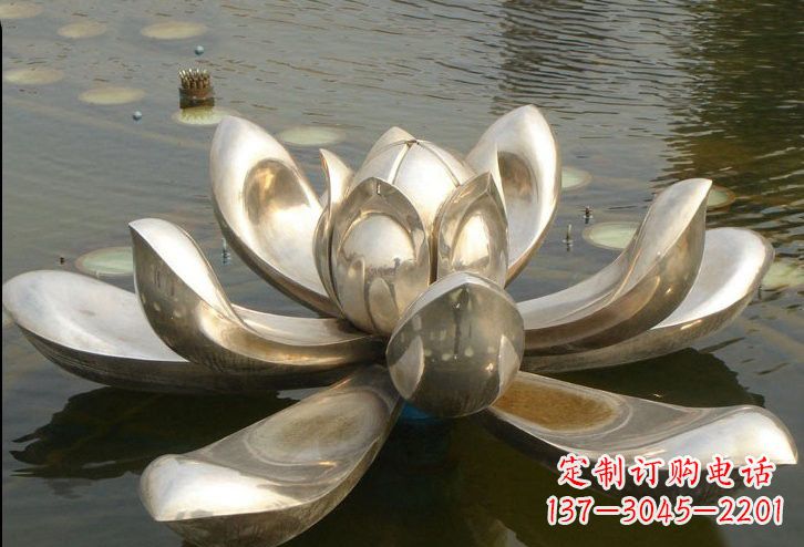 常州不锈钢水面莲花雕塑