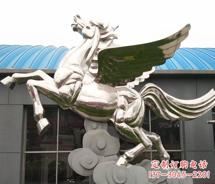 常州不锈钢踏云飞马——给城市带来动感与灵气