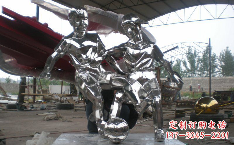 常州不锈钢足球雕塑