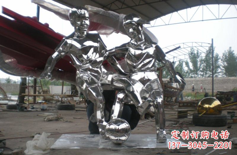 常州不锈钢踢足球人物
