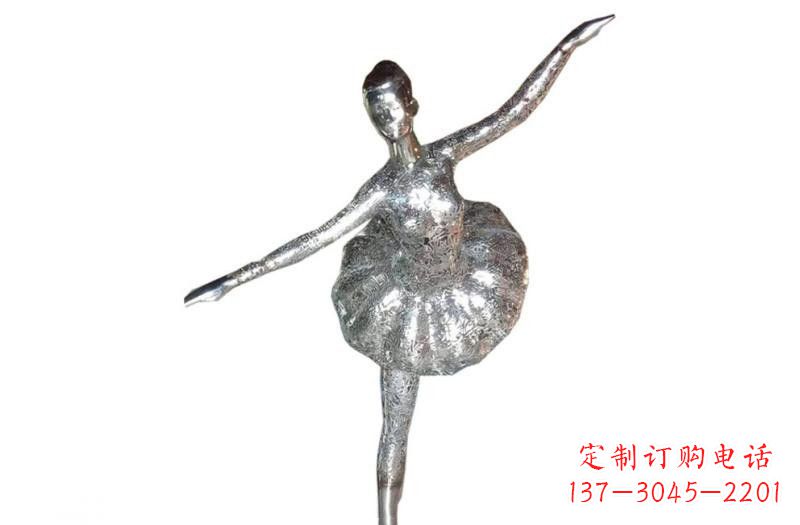 常州不锈钢跳芭蕾的女孩雕塑