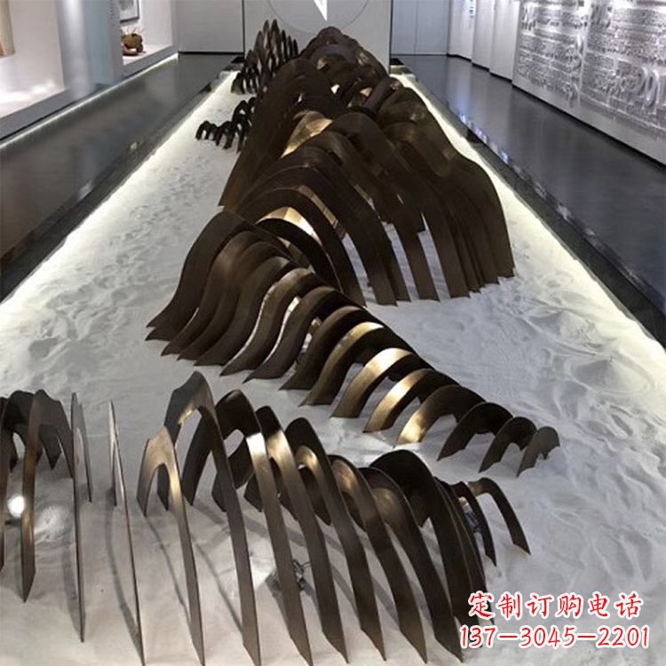 常州不锈钢铁艺假山雕塑让自然风景回归