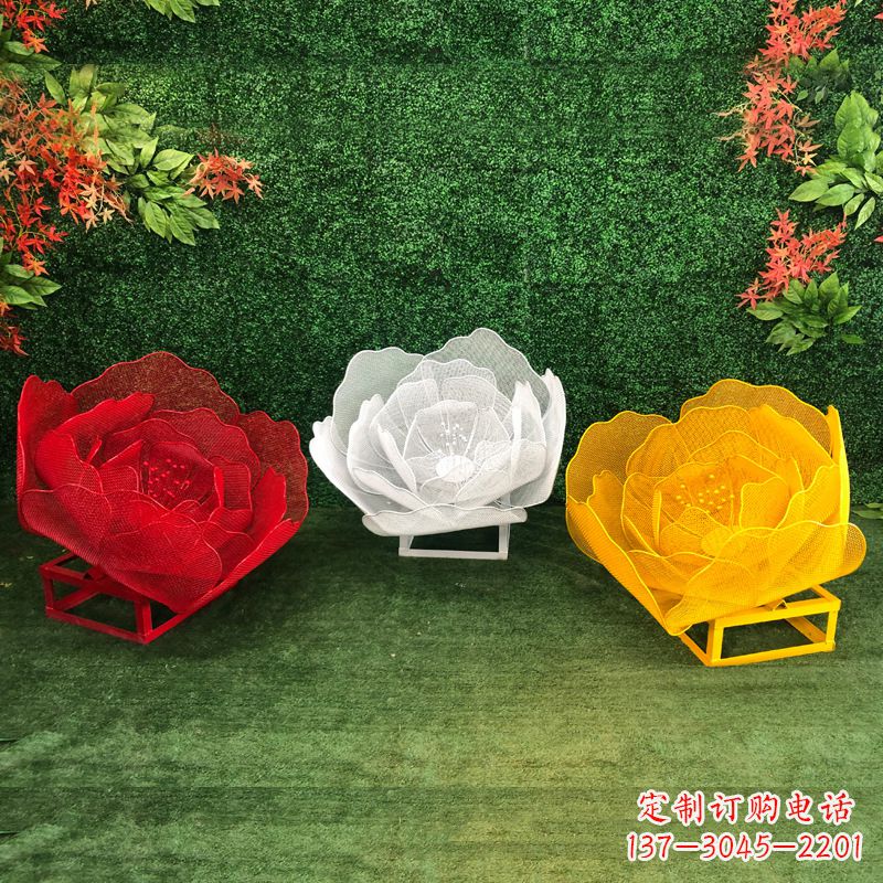 常州不锈钢玫瑰雕塑精致的艺术品