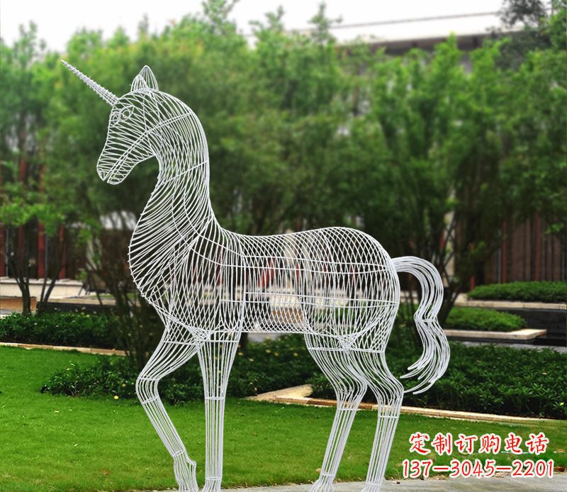 常州不锈钢马雕精美艺术品