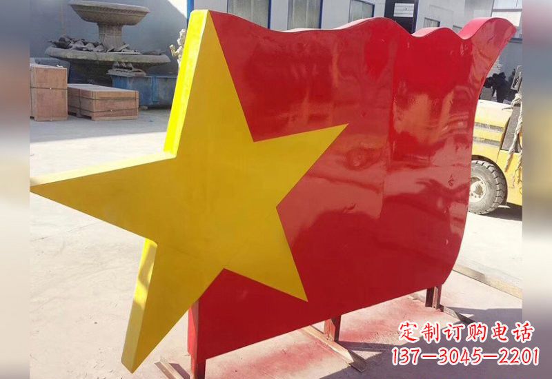常州不锈钢五角星旗帜雕塑不只是国旗