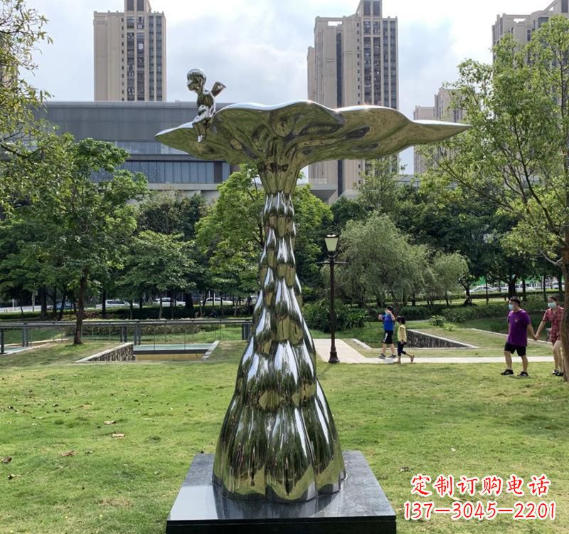 常州不锈钢现代水滴雕塑