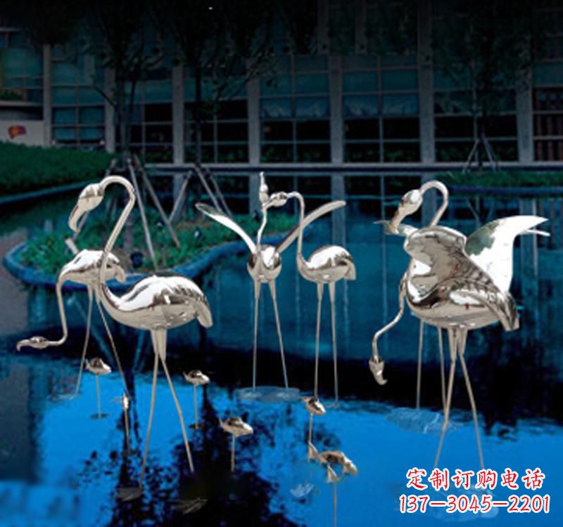 常州不锈钢仙鹤雕塑汇聚自然之美