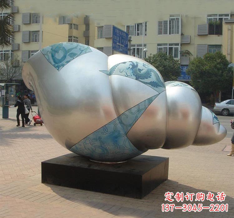 常州不锈钢海螺雕塑——给小区增添美的魅力