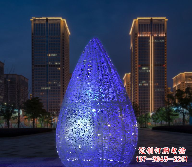 常州不锈钢小区照明水滴灯