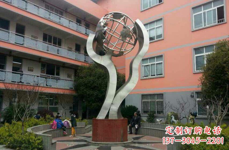 常州不锈钢地球雕塑传承世界文化