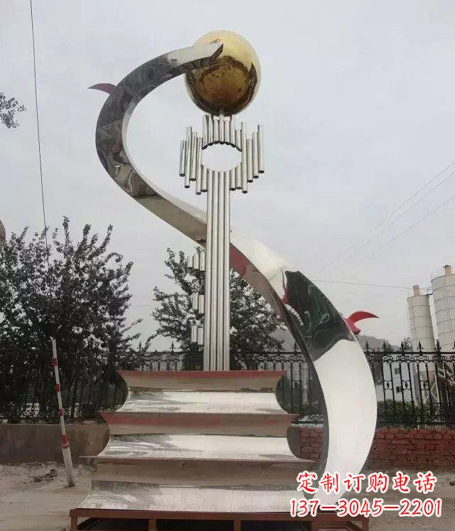 常州书籍雕塑重新定义不锈钢校园