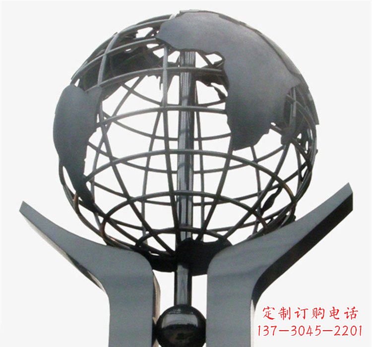 常州不锈钢校园手托地球雕塑
