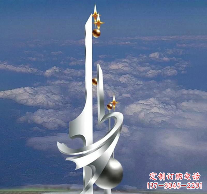 常州不锈钢校园书本雕塑传承知识文化