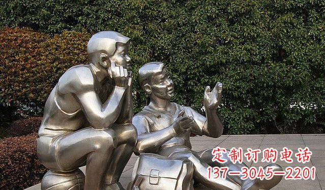 常州不锈钢的学生雕塑