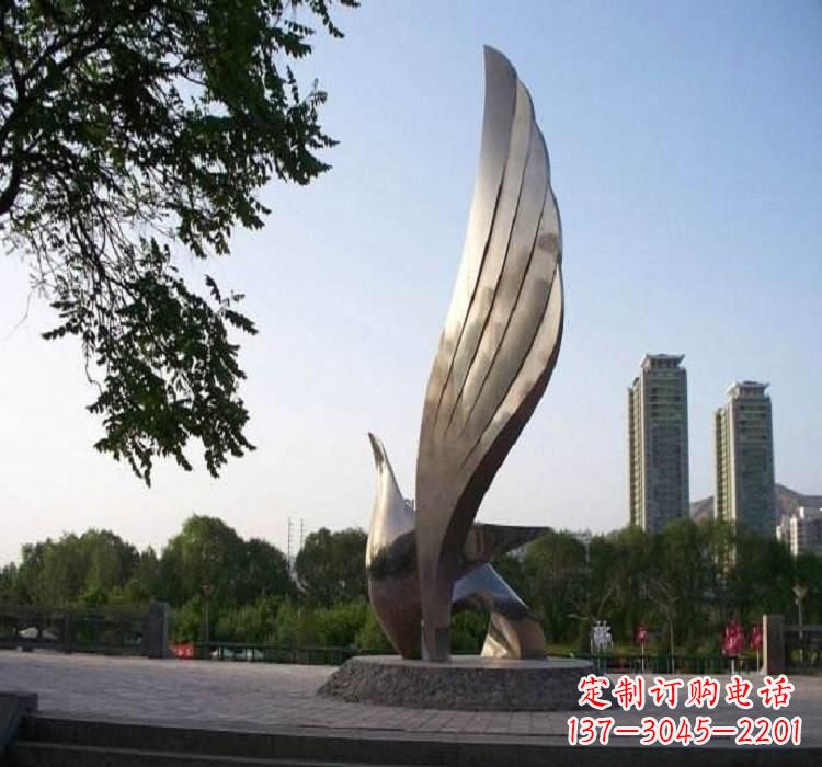 常州精美的不锈钢翅膀雕塑