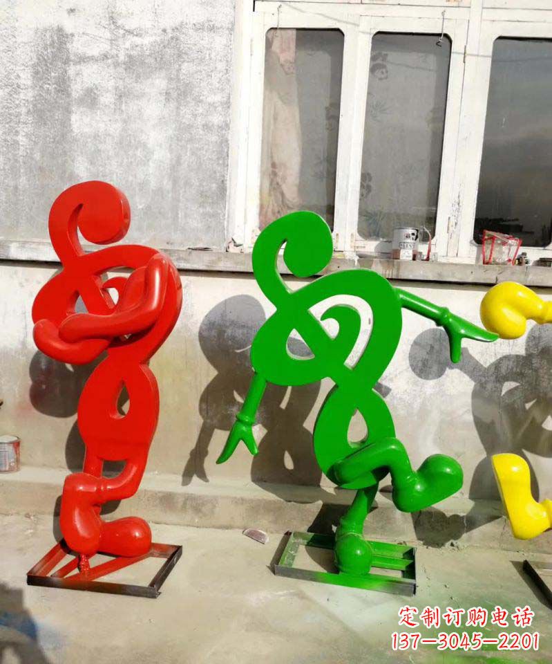 常州美妙音乐不锈钢音符雕塑