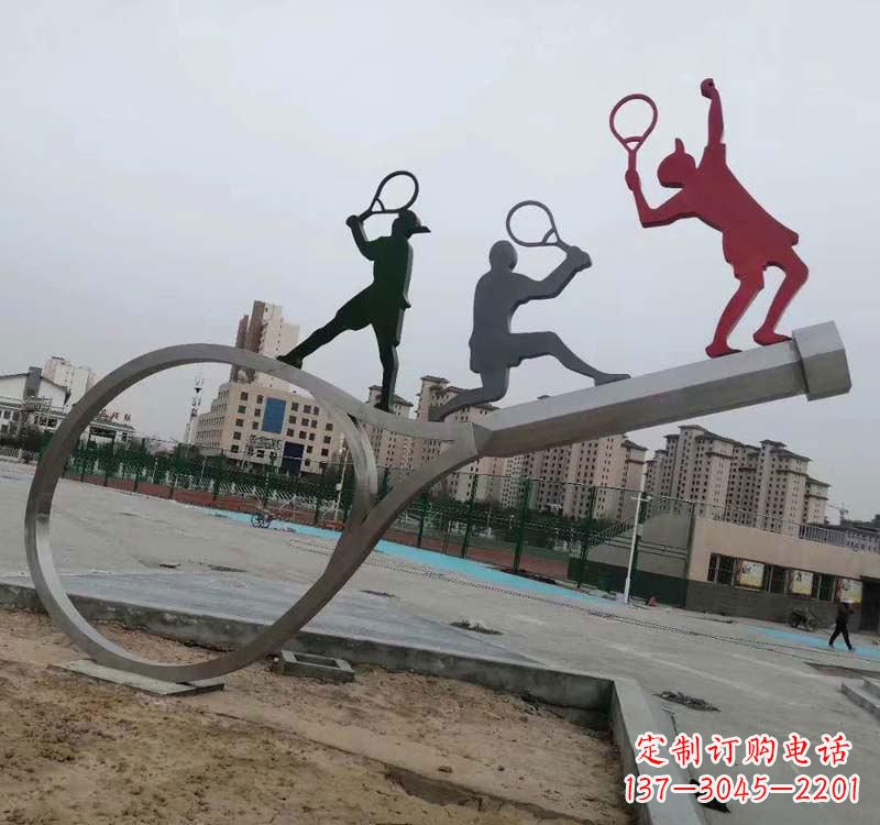 常州不锈钢羽毛球雕塑精美的艺术装点