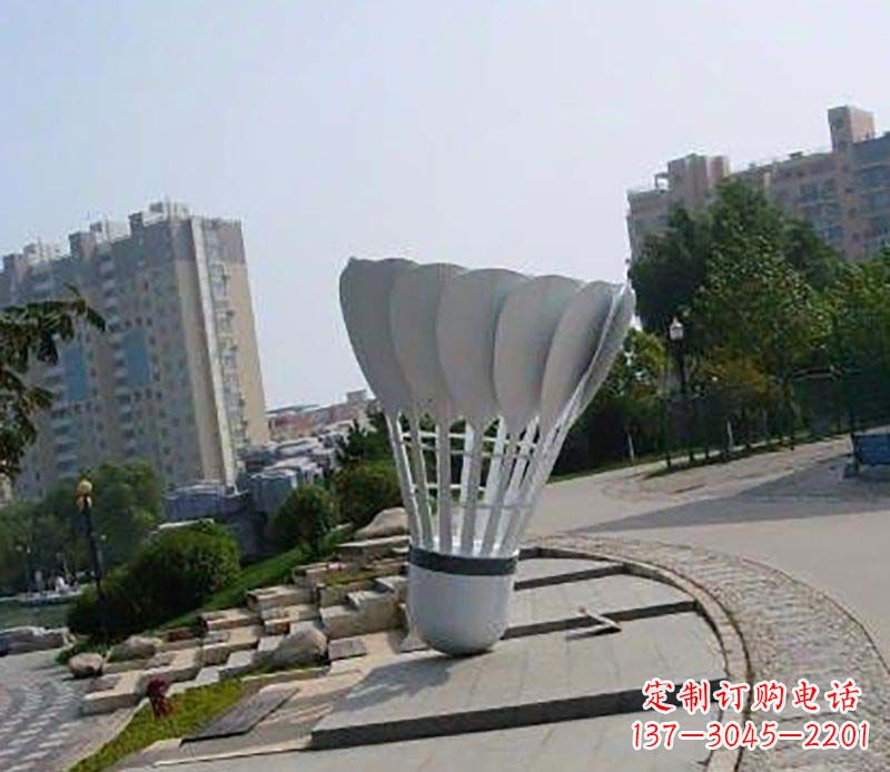 常州不锈钢羽毛球雕塑装点美丽的羽毛球世界