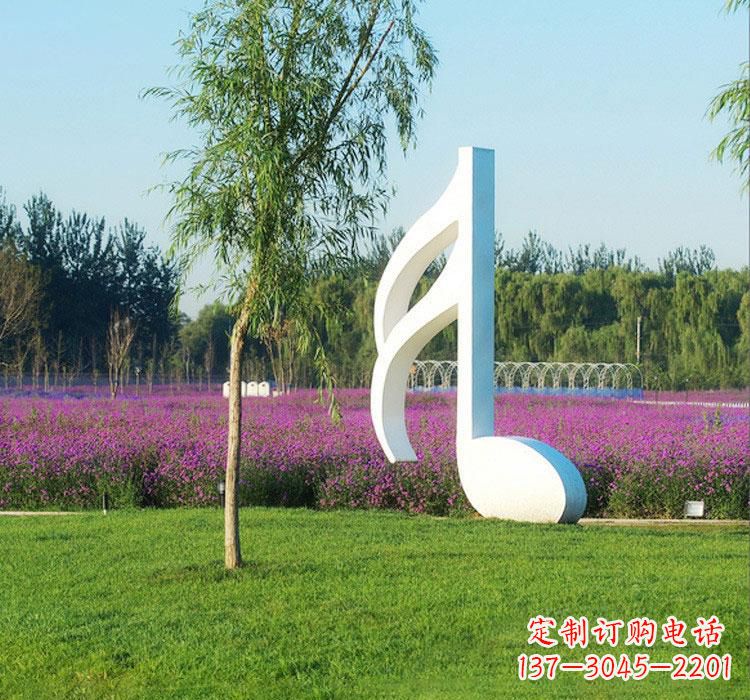 常州不锈钢音符雕塑——点亮园林的音乐之美