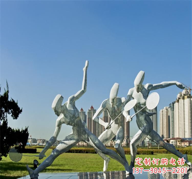 常州不锈钢羽毛球雕塑——拓展你的园林视野