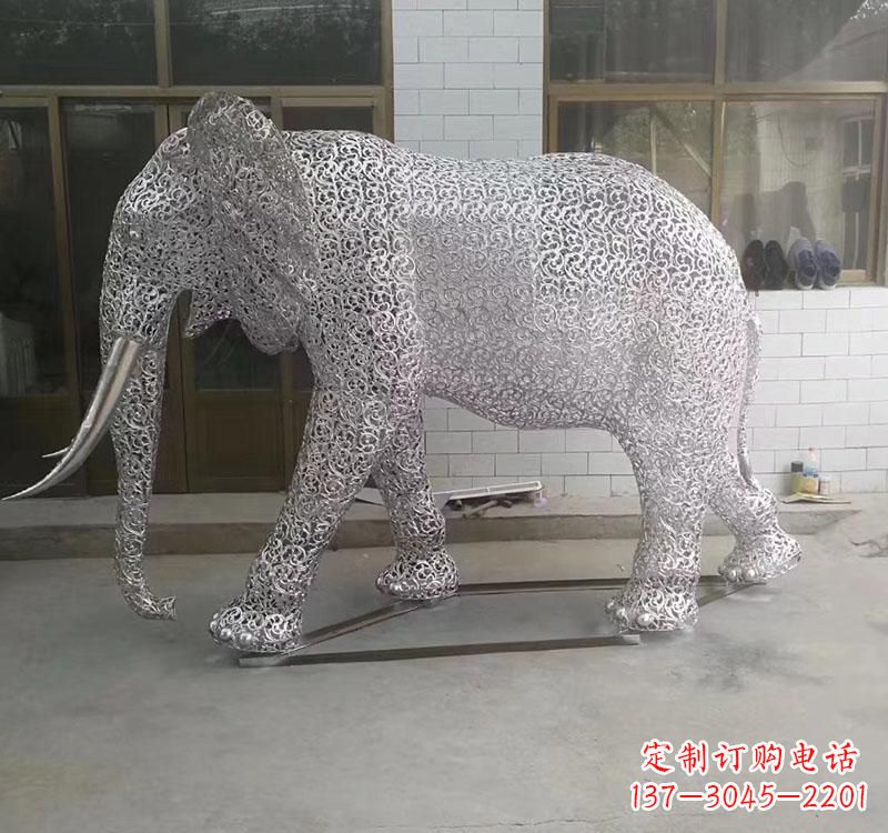 常州不锈钢园林大象雕塑