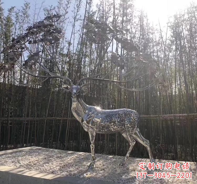 常州不锈钢园林动物雕塑