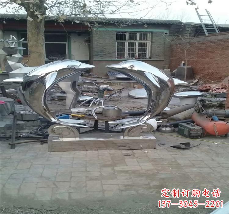 常州不锈钢海豚雕塑——精美之选