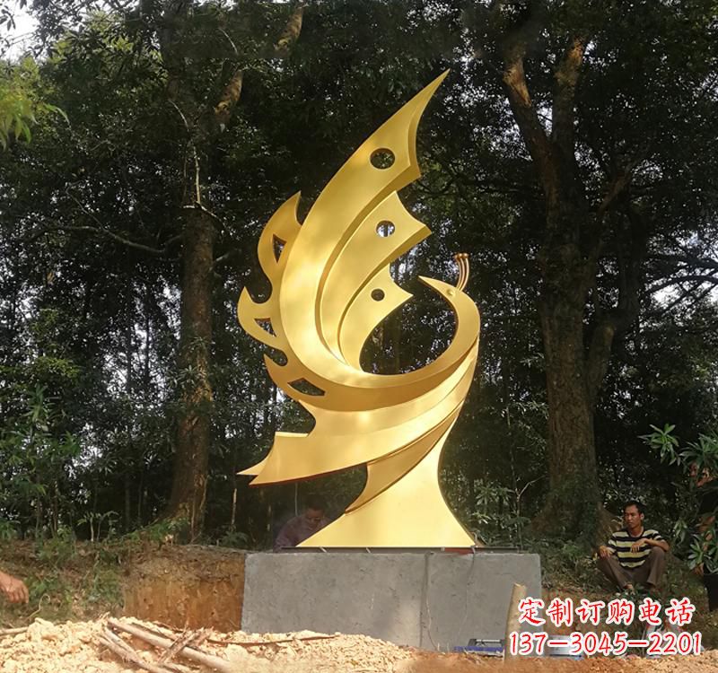 常州不锈钢凤凰雕塑——彰显传统文化之美