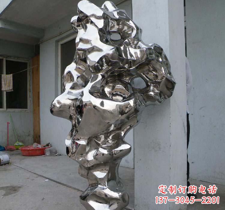 常州太湖石雕塑精美绝伦的不锈钢园林景观