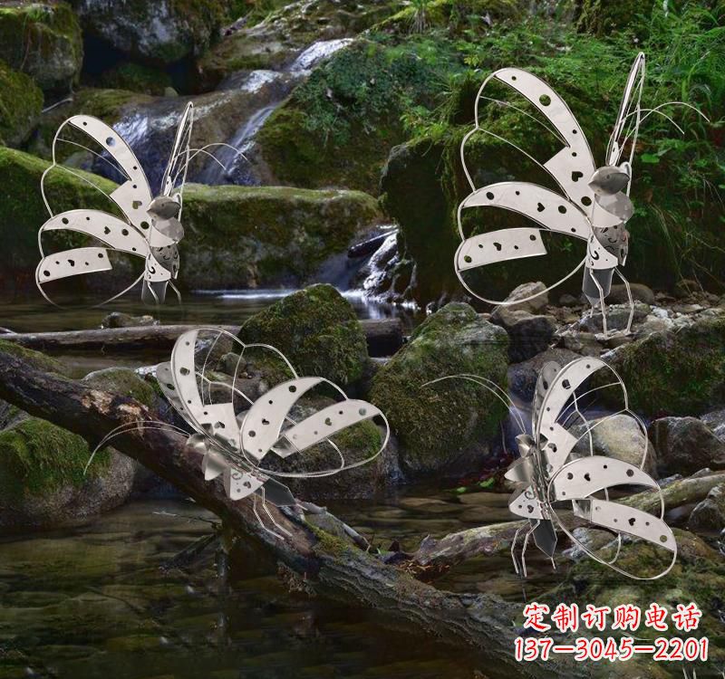 常州不锈钢园林艺术镂空蝴蝶雕塑——绽放自然之美