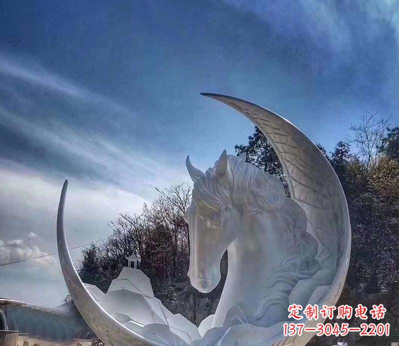 常州不锈钢月亮雕塑一种独特的艺术品