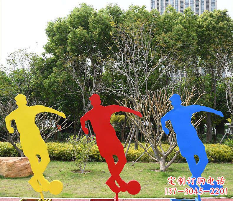 常州不锈钢足球雕塑激发运动激情
