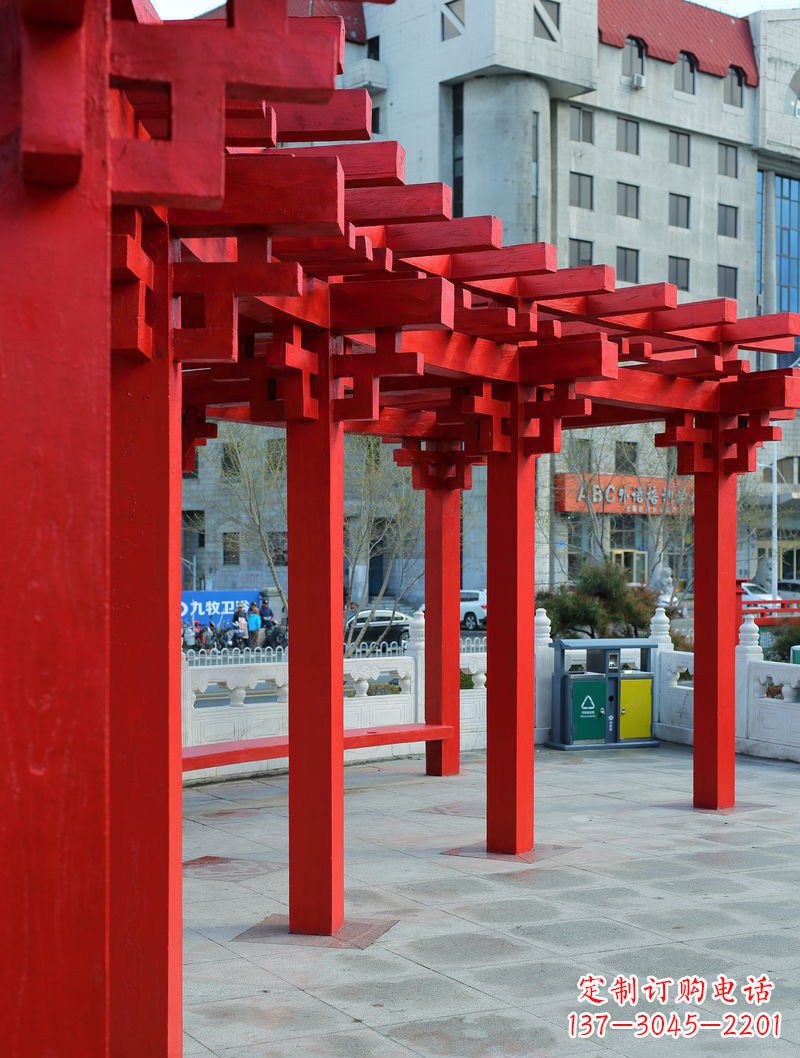 常州长廊雕塑描绘城市景观的艺术作品