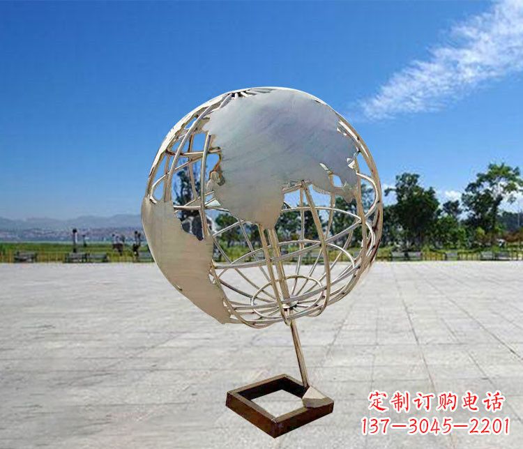 常州神奇的不锈钢地球仪雕塑