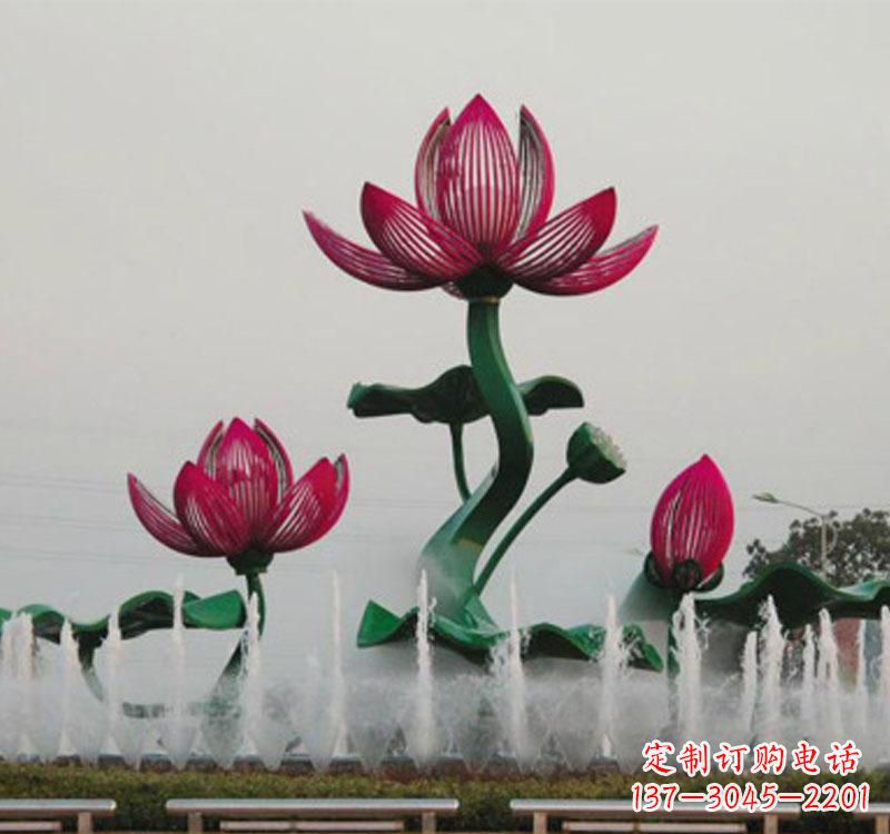 常州不锈钢莲花雕塑