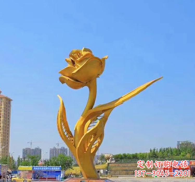 常州不锈钢紫荆花雕塑2