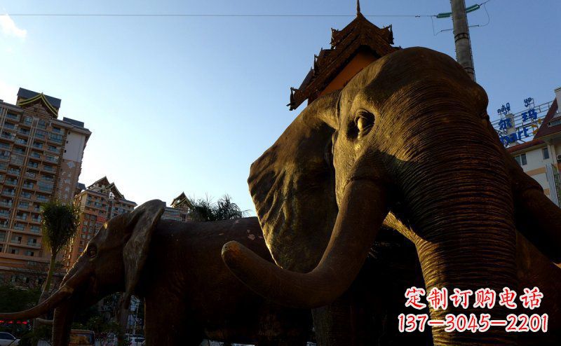 常州步行街上的大象雕塑——给街道带来活力
