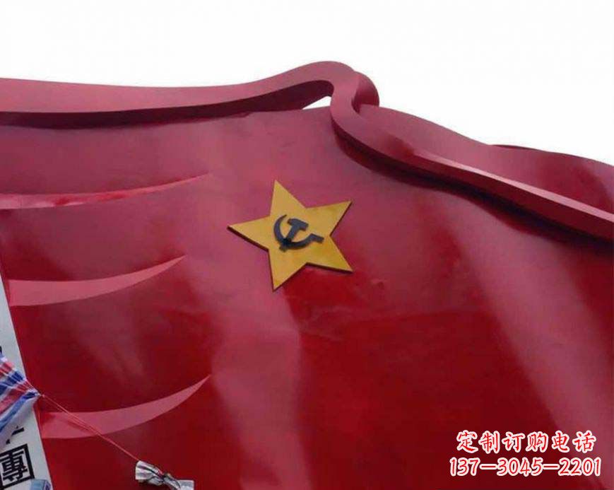 常州不锈钢党徽雕塑——传承红色基因