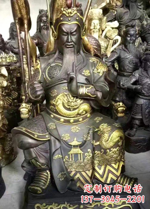 常州彩绘关公神像