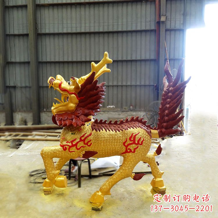 常州精美麒麟铜雕塑