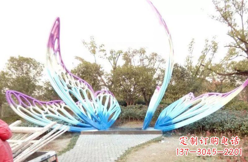 常州彩色不锈钢蝴蝶雕塑