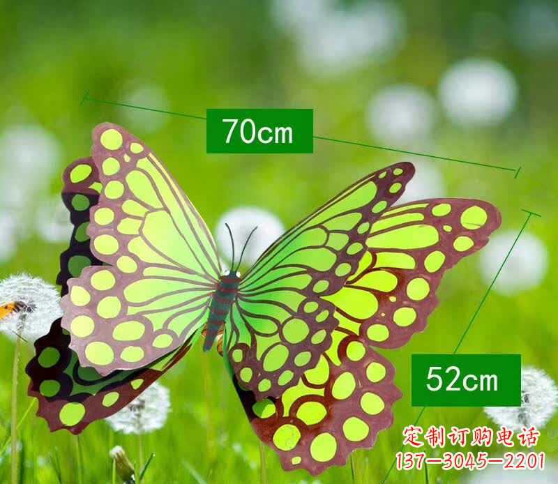 常州不锈钢蝴蝶雕塑彩色园林的精灵
