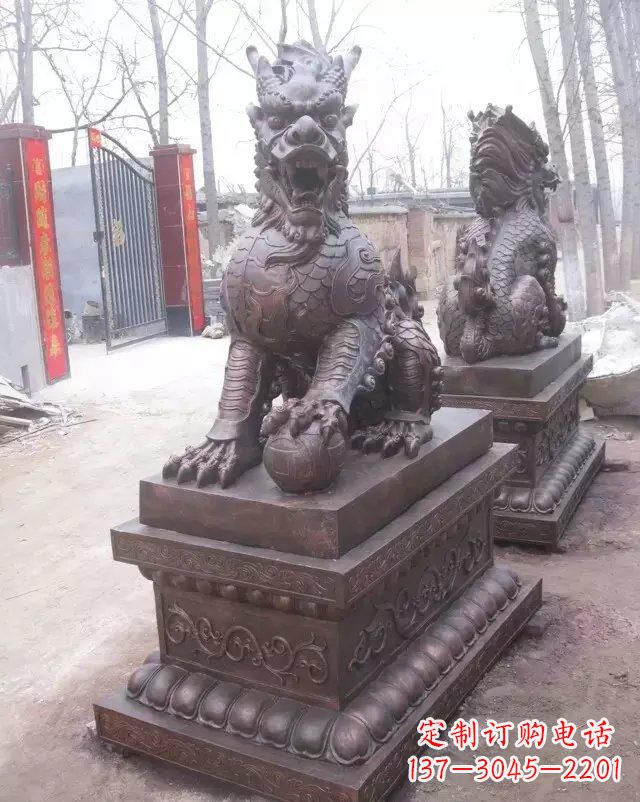 常州麒麟雕塑古老而又神秘