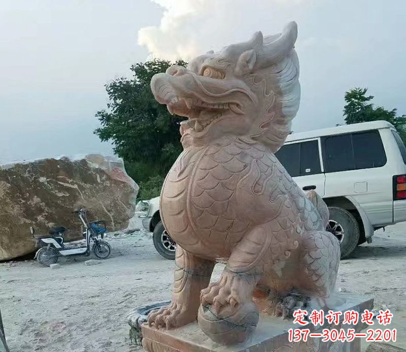 常州麒麟雕塑象征传统文化的精灵