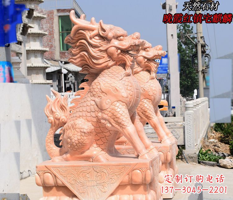 常州麒麟雕塑——美丽的晚霞之赞
