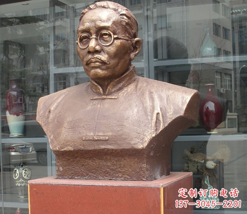 常州蔡元培胸像人物铜雕