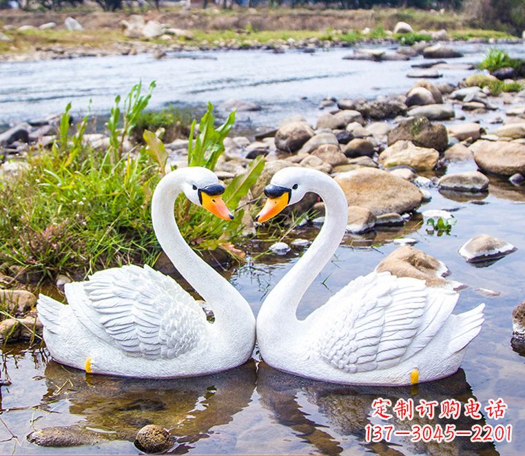常州“美丽的天鹅雕塑,点缀景观装饰”