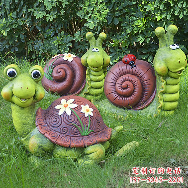 常州蜗牛雕塑——精致的草坪小动物装点